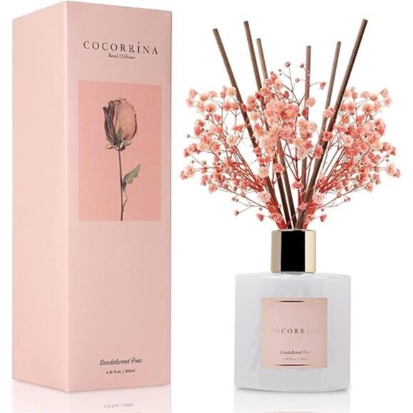 Cocorrína Premium Reed Diffuser Set with Preserved Baby's Breath & Cotton Stick - Picture 7 of 7